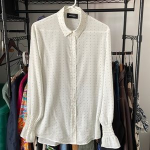 The Kooples Polka Dot Button Down Shirt Medium